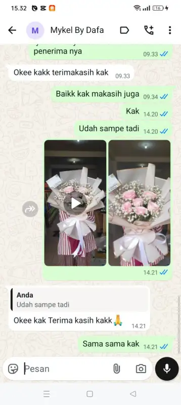 Testimonial Papan buket bunga BUTON SELATAN